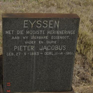EYSSEN Pieter Jacobus 1883-1961