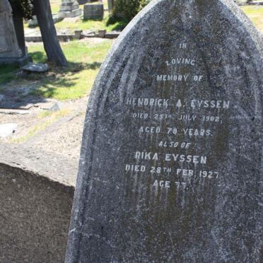 EYSSEN Hendrick A. -1902 &amp; Rika -1927