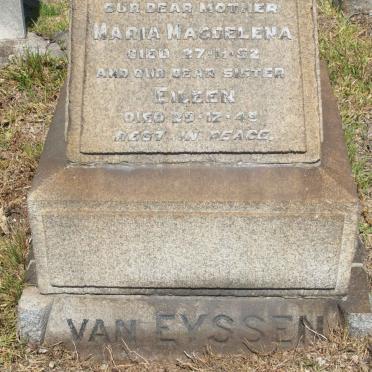 EYSSEN Maria Magdalena, van  -1952  :: VAN EYSSEN Eileen -1949