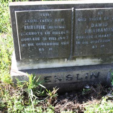 ENSLIN Dawid Hermanus -1966 &amp; Mimmie -1947