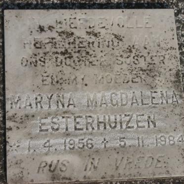 ESTERHUIZEN Maryna Magdalena 1956-1984