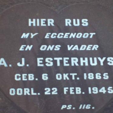 ESTERHUYSE A.J. 1865-1945