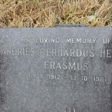ERASMUS Andries Gerhardus Henning 1912-1981