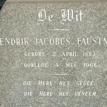 FAUSTMANN Hendrik Jacobus 1893-1966