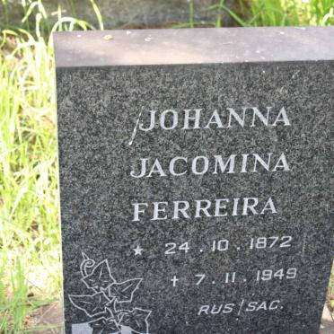 FERREIRA Johanna Jacomina 1872-1949