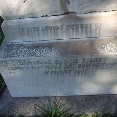 FISHER Caroline Sarah 1839-1921