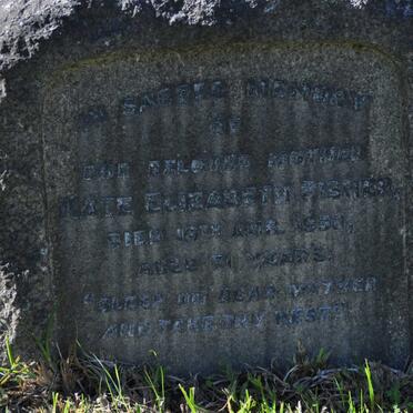 FISHER Kate Elizabeth -1930