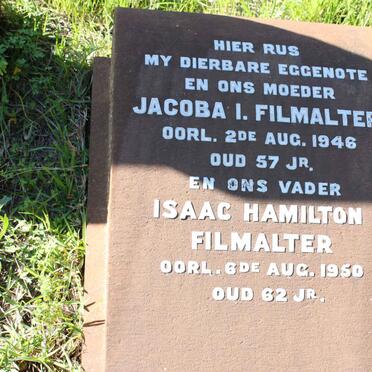 FILMALTER Isaac Hamilton -1950 &amp; Jacoba I. -1946