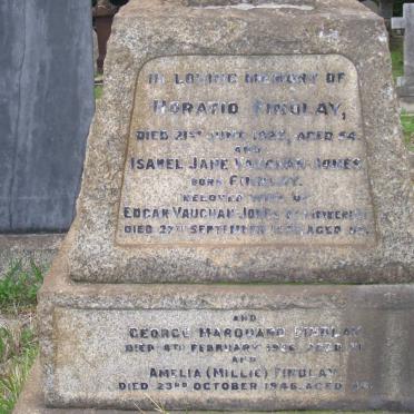 FINDLAY Horatio -1923 :: VAUGHAN-JONES Isabel Jane nee FINDLAY -1926