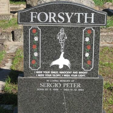 FORSYTH Sergio Peter 1986-1993