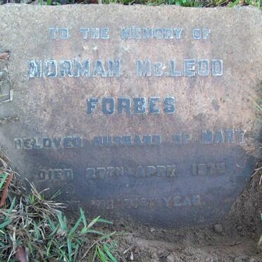 FORBES Norman McLeod -1970