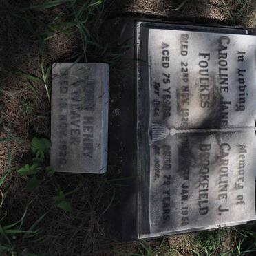 FOULKES Caroline Jane -1926 :: BROOKFIELD Caroline J. -1956