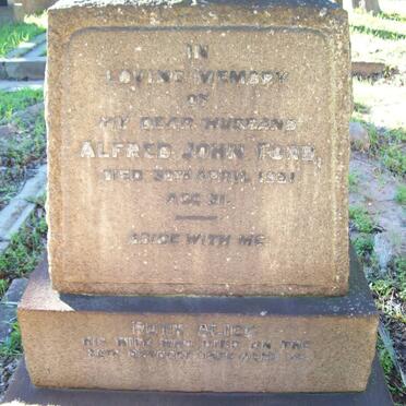 FORD Alfred John -1901 &amp; Ruth Alice -1956