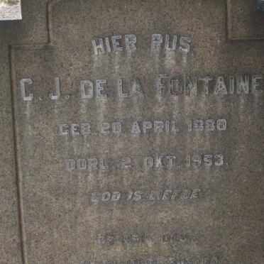 FONTEINE C.J., de la 1880-1953