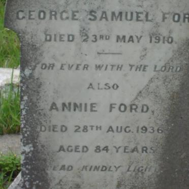 FORD George Samuel 1910 &amp; Annie -1936