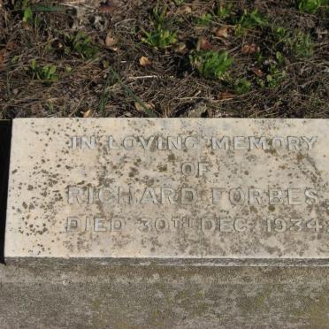 FORBES Richard -1934