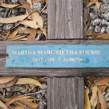FOURIE Martha Magrietha 1920-2003