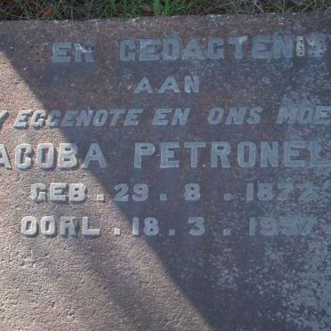 FONTINI Jacoba Petronella 1872-1937 