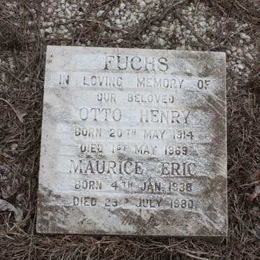 FUCHS Otto Henry 1914-1969 :: FUCHS Maurice Eric 1938-1980