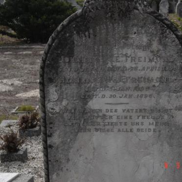 FREIMOND Johannes ?.E. -1890 :: FREIMOND Heinrich W.J. 1895-1896
