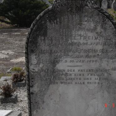 FREIMOND Johannes ?.E. -1890 :: FREIMOND Heinrich W.J. 1895-1896