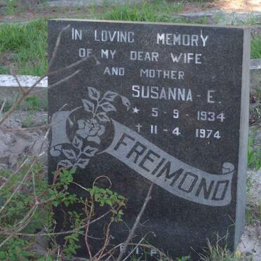 FREIMOND Susanna-E. 1934-1974