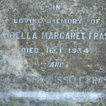 FRASER Alexander Russell -1937 &amp; Isabella Margaret -1934