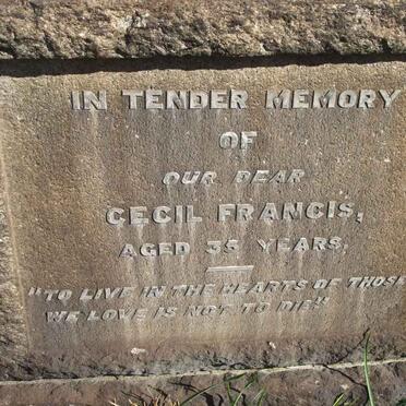 FRANCIS Cecil