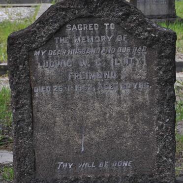 FREIMOND Ludwig W.C. -1952