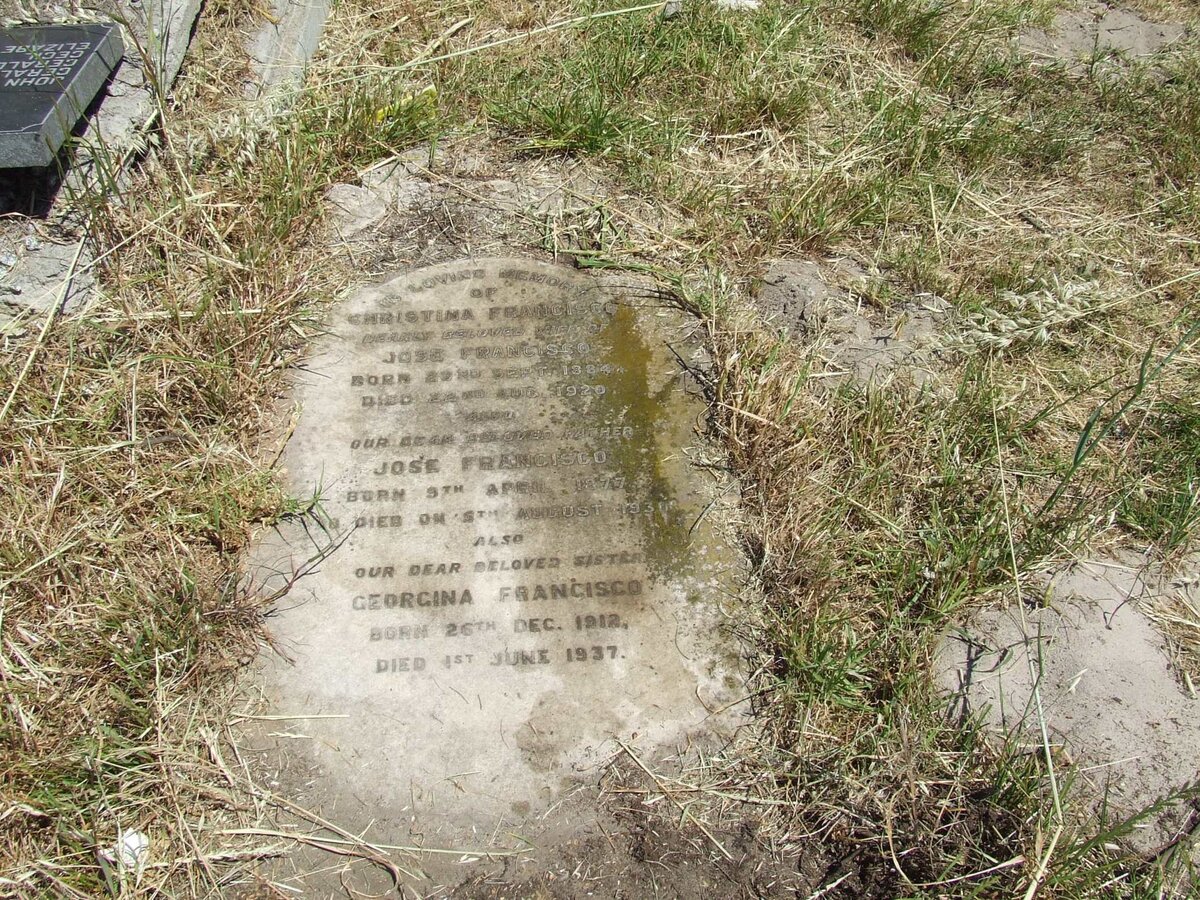 FRANCISCO Jose 1877-1930 &amp; Christina 1884-1920 :: FRANCISCO Georgina 1912-1937
