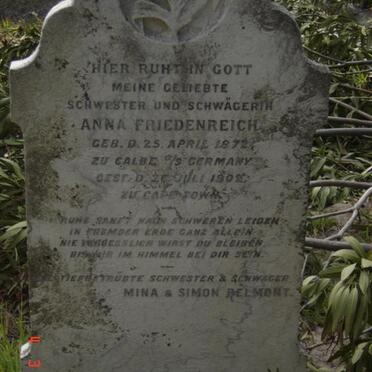 FRIEDENREICH Anna 1872-1902