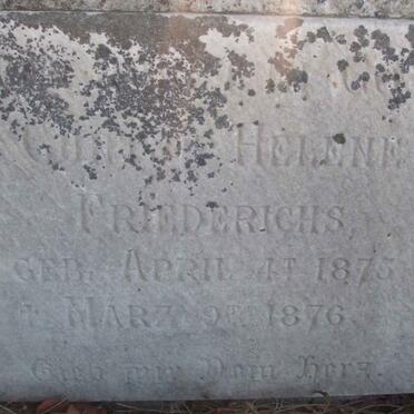 FRIEDERICHS ? Helene 1875-1876