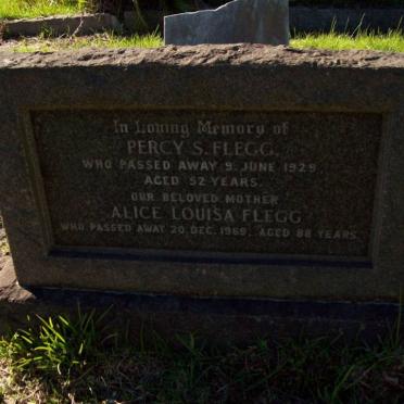 FLEGG Percy S. -1929 &amp; Alice Louisa -1969