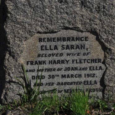 FLETCHER Ella Sarah -1912 :: BROWN Ella nee FLETCHER -19?4