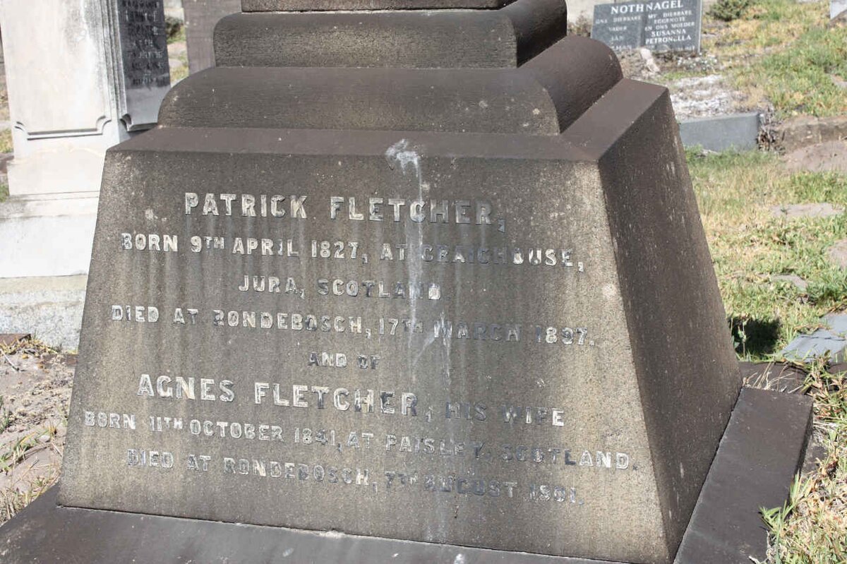 FLETCHER Patrick 1827- Agnes -1901