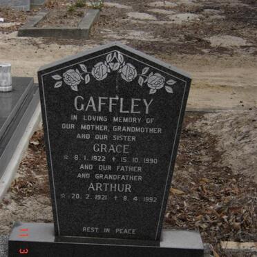 GAFFLEY Arthur 1921-1992 &amp; Grace 1922-1990