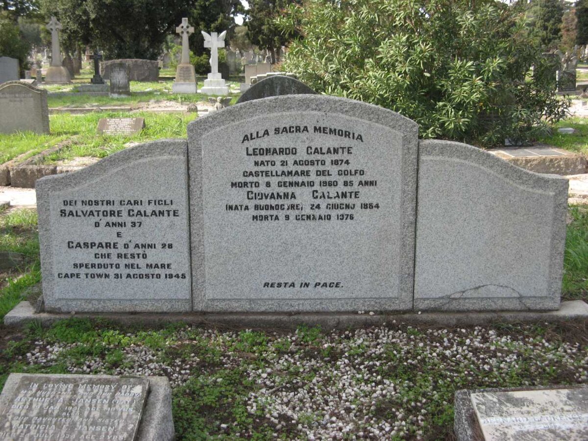 GALANTE Leonardo 1874-1960 &amp; Giovanna BUONOCORE 1884-1976 :: GALANTE Salvatore -1945