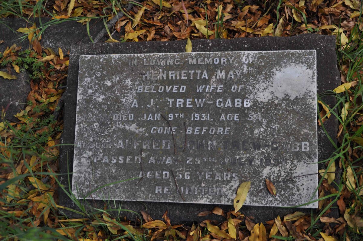 GABB Alfred John, TREW -1931 &amp; Henrietta May -1931