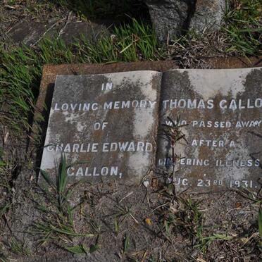 GALLON Charlie Edward :: GALLON Thomas -1931