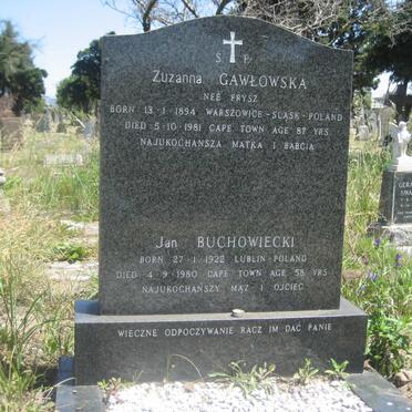 GAWLOWSKA Zuzanna nee FRYSZ 1894-1981 :: BUCHOWIECKI Jan 1922-1980