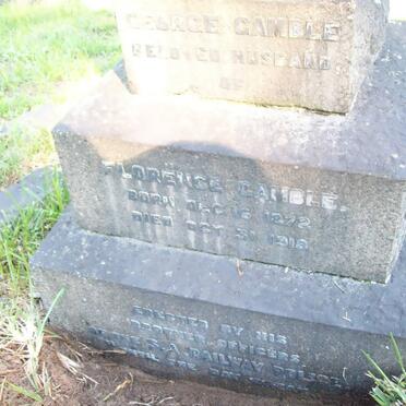 GAMBLE George 1872-1918