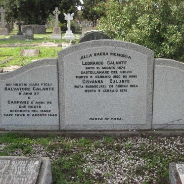 GALANTE Leonardo 1874-1960 &amp; Giovanna BUONOCORE 1884-1976 :: GALANTE Salvatore -1945