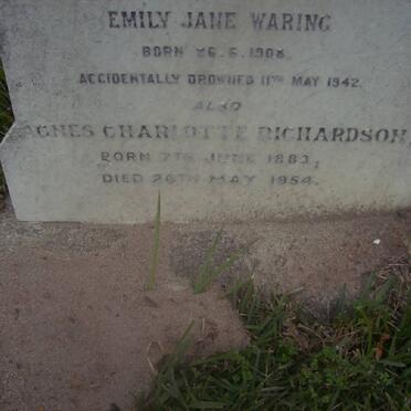 WARING Emily Jane 1908-1942 :: Agnes Charlotte RICHARDSON 1883-1954
