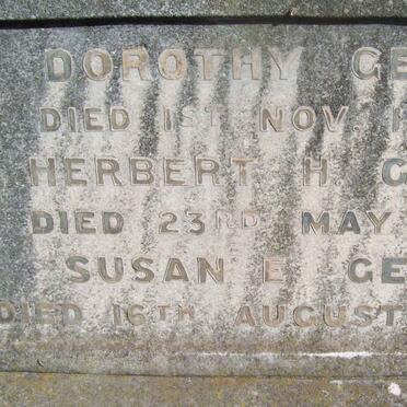 GEEN Herbert H.  -1941 :: GEEN Dorothy  -1935 :: GEEN Susan E.  -1954