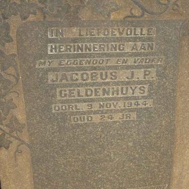 GELDENHUYS Jacobus J.P. -1944