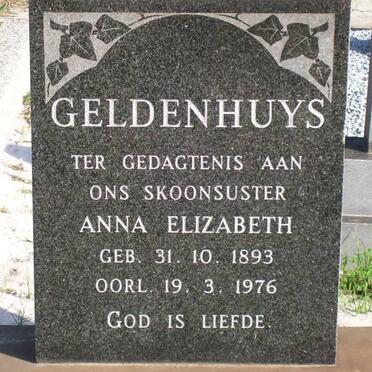 GELDENHUYS Anna Elizabeth 1893-1976