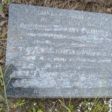 GIBBONS William Edgar 1920-1980 &amp; Emma Augusta 191?-1999 :: GIBBONS Anthony Clive 1947-1947