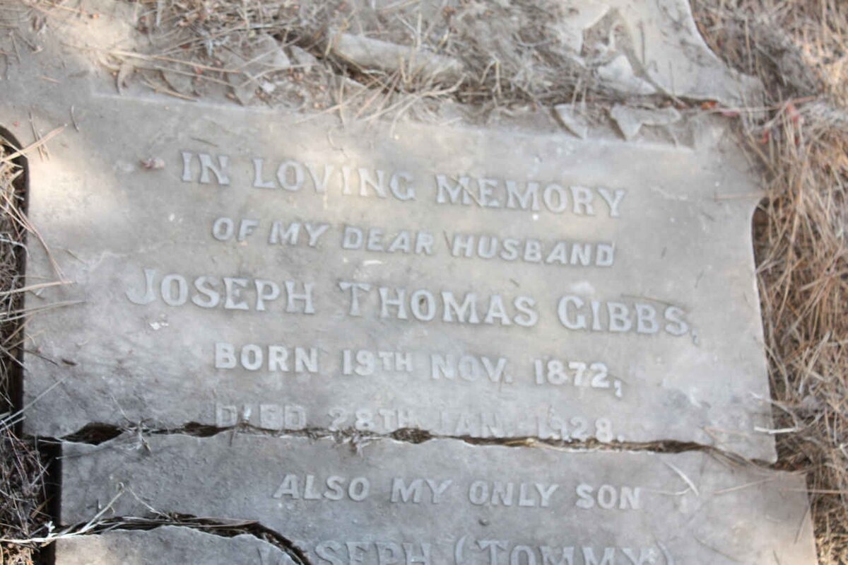 GIBBS Joseph Thomas 1872-1928