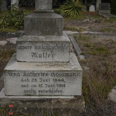 GOSSMAN Anna Katherine 1844-1914