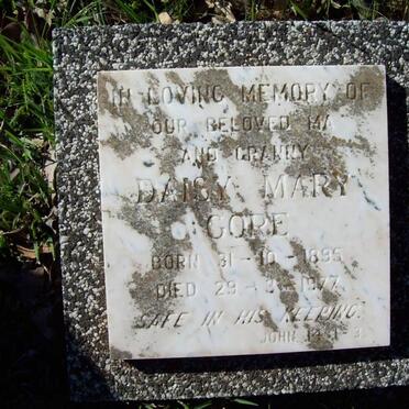 GORE Daisy Mary 1895-1977